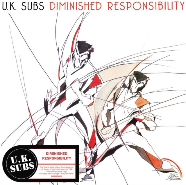 U.K .Subs LP Vinyl Record - Diminished Responsibility