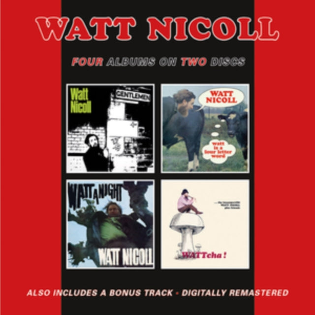 Watt Nicoll CD - The Ballad Of The Bog And Other Ditties / Watt Is A Four Letter Word / Watt A Night / Wattcha! (+Bonus Track)
