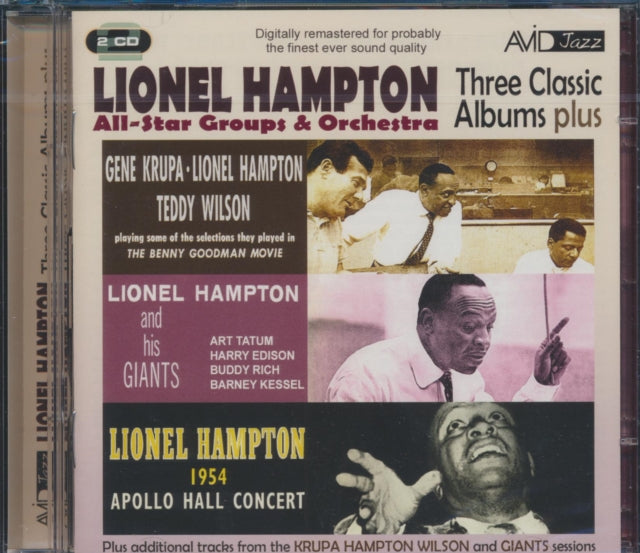 Lionel Hampton CD - All Star Groups & Orchestra -Three Classic Albums Plus (Gene Krupa. Lionel Hampton. Teddy Wilson / Lionel Hampton & His Giants / 1954 Apollo Hall Concert)