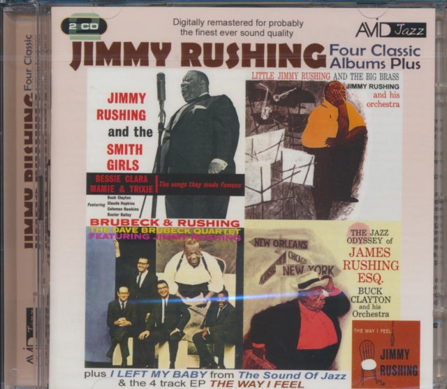 Jimmy Rushing CD - Four Classic Albums Plus (Jimmy Rushing And The Smith Girls / The Jazz Odyssey Of James Rushing Esq / Little Jimmy Rushing And The Big Brass / Brubeck & Rushing)
