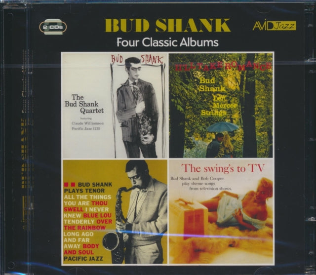 Bud Shank CD - Four Classic Albums (The Bud Shank Quartet Featuring Claude Williamson / The Swing's To Tv / Bud Shank Plays Tenor / I'll Take Romance)