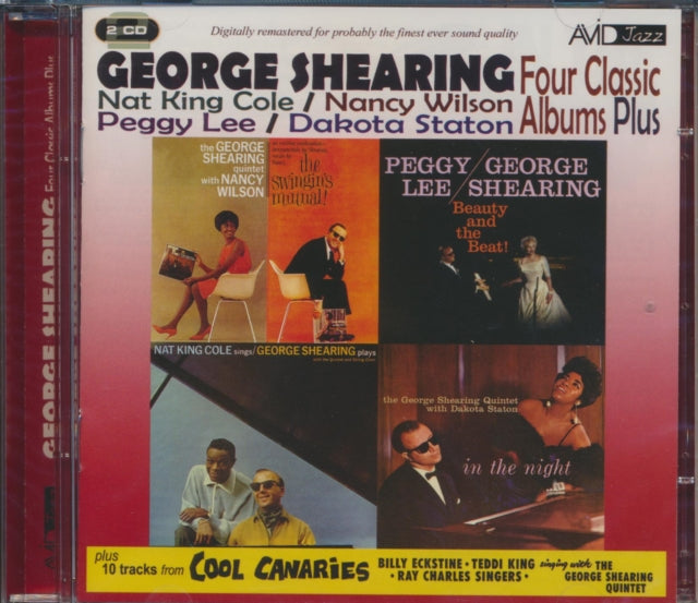 George Shearing CD - Four Classic Albums Plus (The Swingin's Mutual! / In The Night / Beauty And The Beat / Nat King Cole Sings - George Shearing Plays)