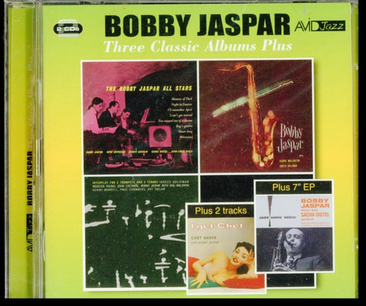 Bobby Jaspar CD - Three Classic Albums Plus (Bobby Jaspar All Stars / Tenor & Flute / Interplay For 2 Trumpets & 2 Tenors)