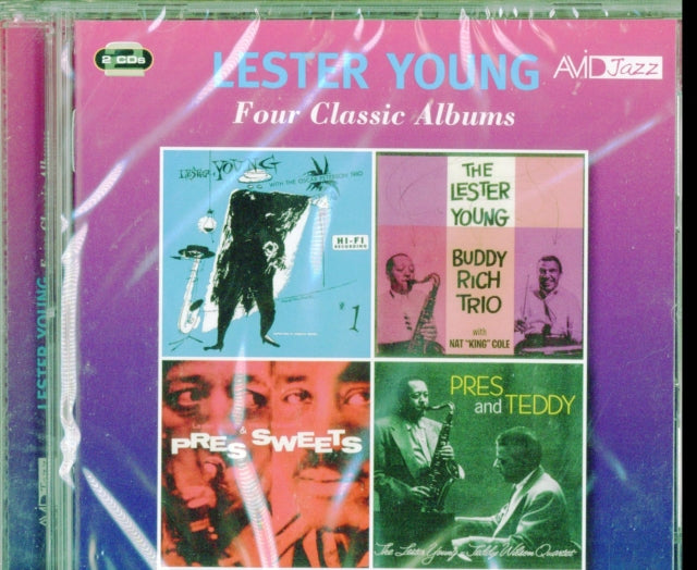 Lester Young CD - Four Classic Albums (Lester Young With The Oscar Peterson Trio / The Lester Young Buddy Rich Trio / Pres & Sweets / Pres & Teddy)