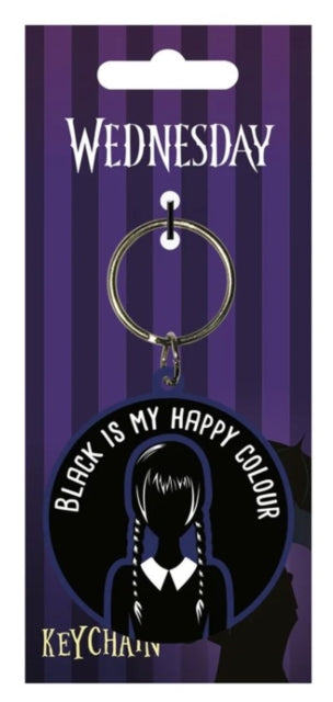 Wednesday Keyring - Wednesday (Happy Colour) Rubber Keychain