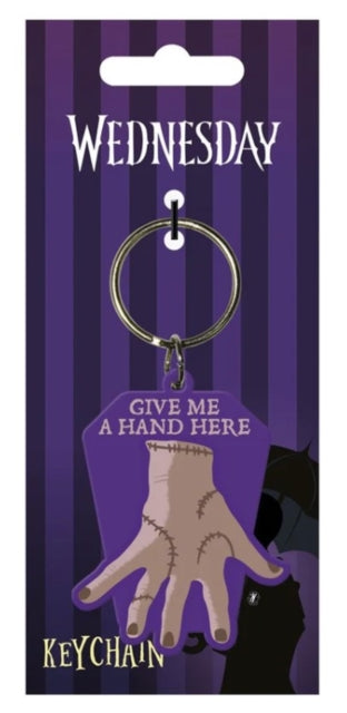 Wednesday Keyring - Wednesday (Give Me A Hand) Rubber Keychain