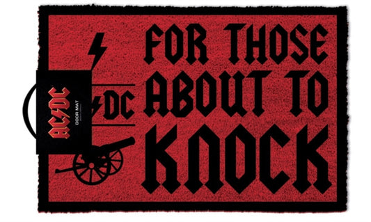 Ac/Dc Door Mat - For Those About To Knock