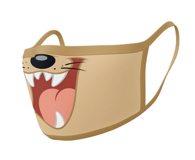 Looney Tunes Face Covering - Looney Tunes Taz Mouth Face Covering (Pack Of 2)