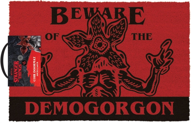 Stranger Things Door Mat - Stranger Things 4 Beware Demogorgon Door Mat