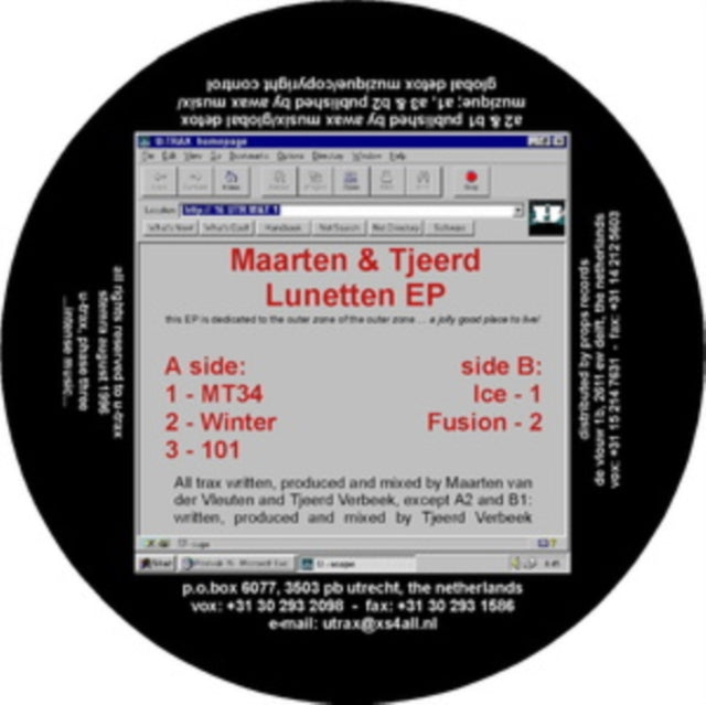 Maarten & Tjeerd 12Inch - Lunetten Ep (2019 Remaster)