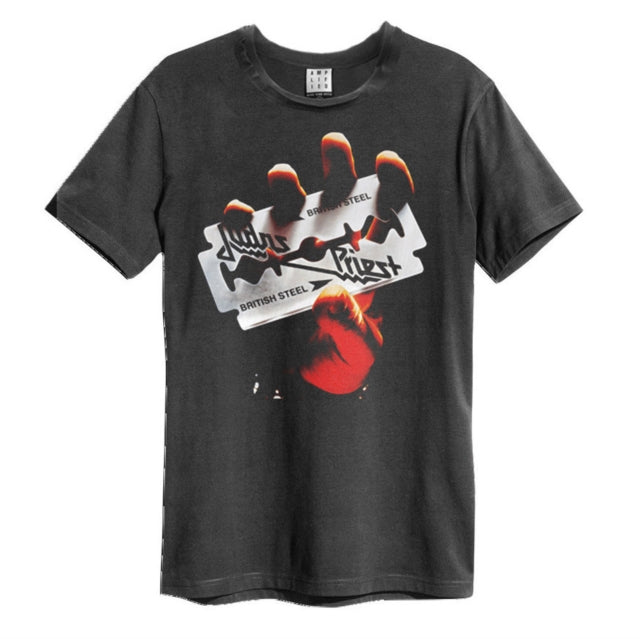 Judas Priest T Shirt - British Steel Amplified Vintage