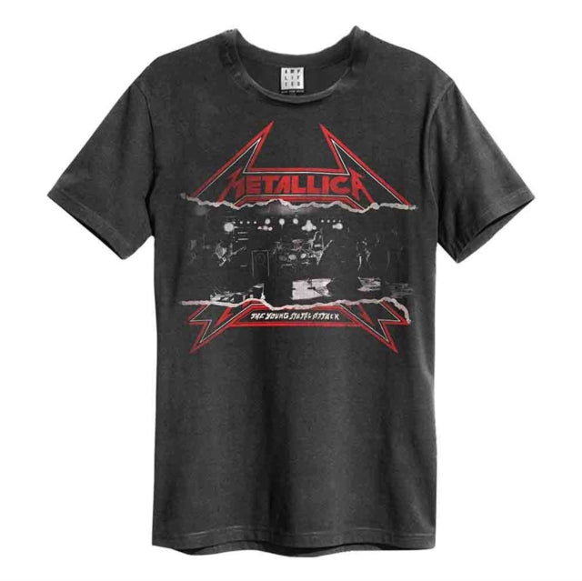 Metallica T Shirt - Young Metal Attack Amplified Vintage