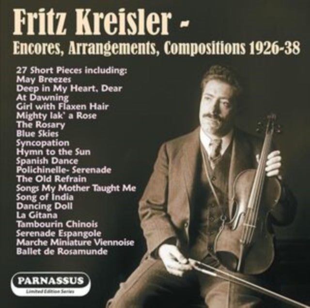 Fritz Kreisler / Arpad Sandor / Carl Lamson CD - Fritz Kreisler: Encores 1926-1938
