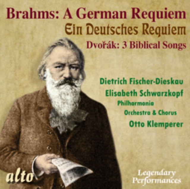 Fischer-Dieskau / Klemperer / Fischer-Dieskau / Demus CD - Brahms Deutsches Requiem / Dvorak Biblical Songs (Sel)