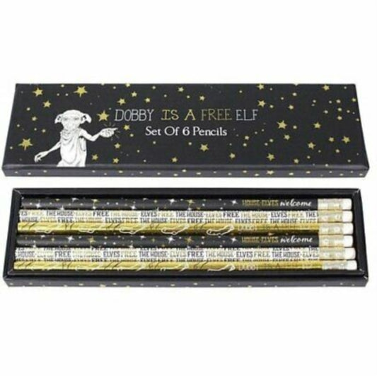 Harry Potter Pencil Set - Free Elf Set Of 6