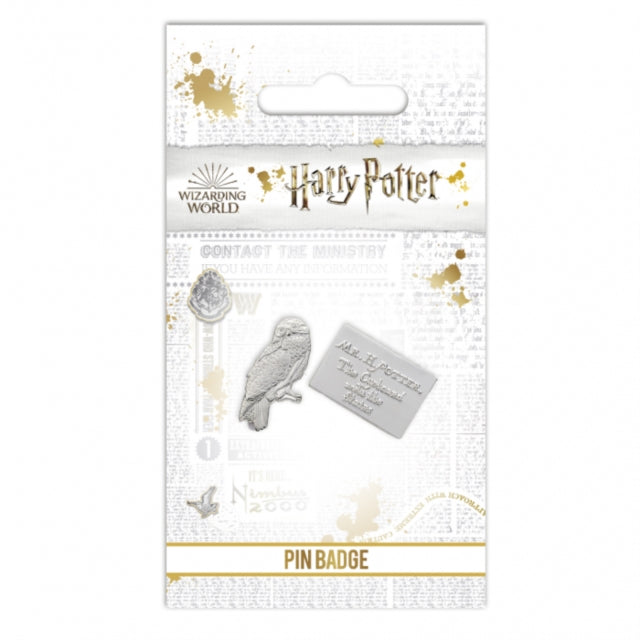 Harry Potter Badge Pin Metal - Harry Potter Hedwig & Letter Pin Badge