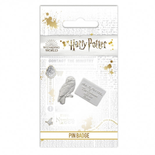 Harry Potter Badge Pin Metal - Harry Potter Hedwig & Letter Pin Badge