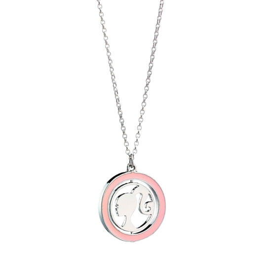 Barbie Necklace - Barbie Spinning Silhouette Necklace