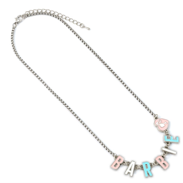 Barbie Necklace - Barbie Enamel Letter Name Necklace