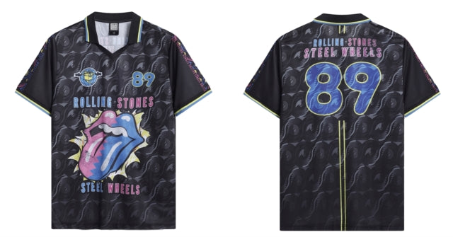 The Rolling Stones Amplified Football Jersy - Steel Wheels