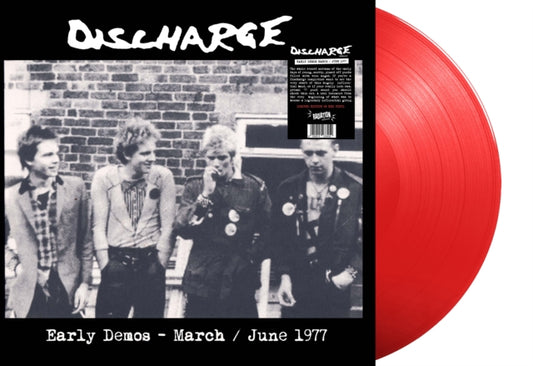 Discharge LP Vinyl Record - Early Demos - March / June 19 77 (Red Vinyl)