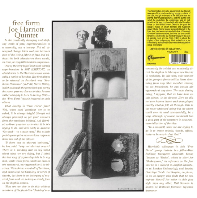 Joe Harriott Quintet LP - Free Form (Numbered Edition) (Clear Vinyl)