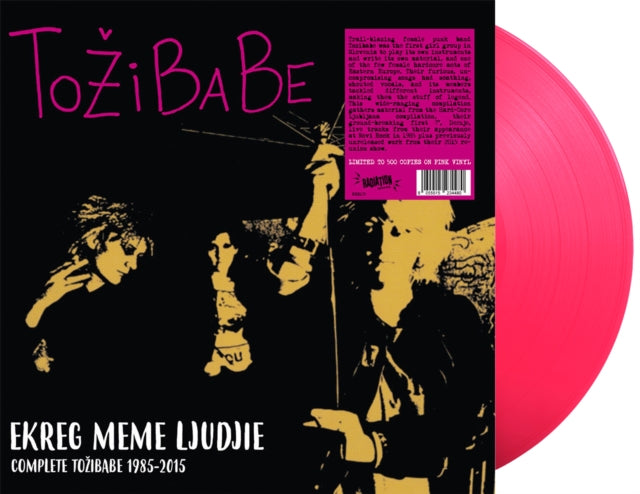 Tozibabe LP Vinyl Record - Ekreg Meme Ljudjie - Complete Tozibabe 19 85-20. 15 (Pink Vinyl)