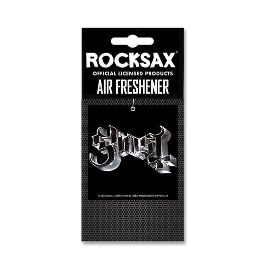 Rocksax Ghost Air Freshener - Chrome Logo