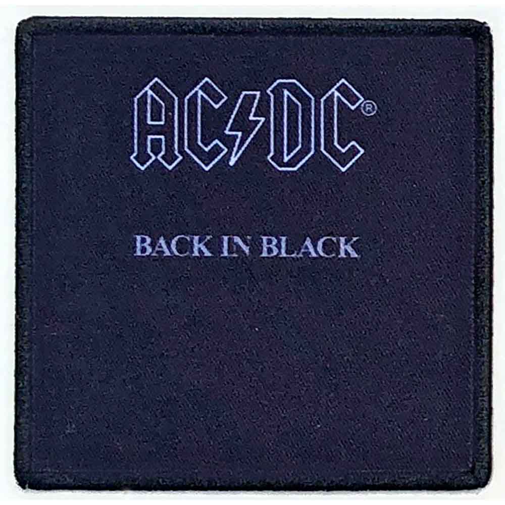 AC/DC Patches - Iron On - Back In Black