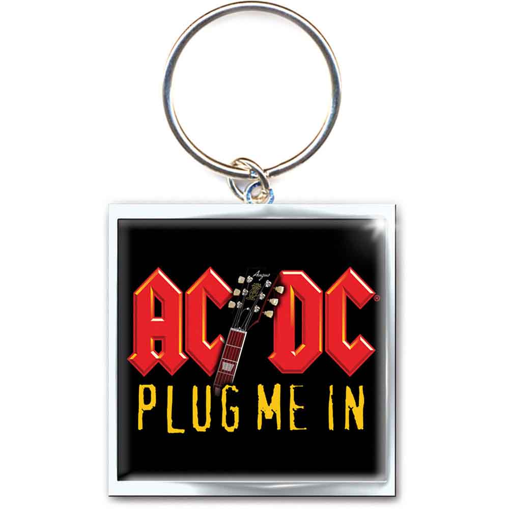 AC/DC Standard Keychains - Plug Me In Metal