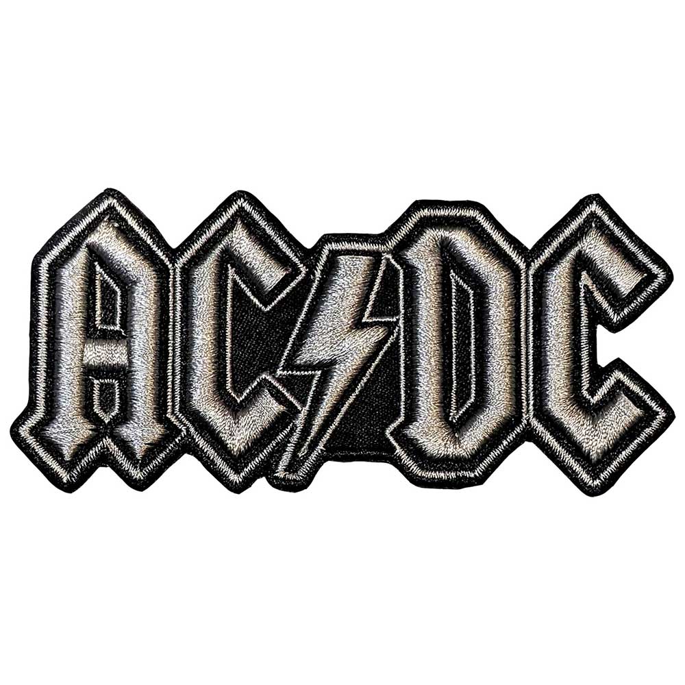 AC/DC Patches - Iron On - Silver Logo