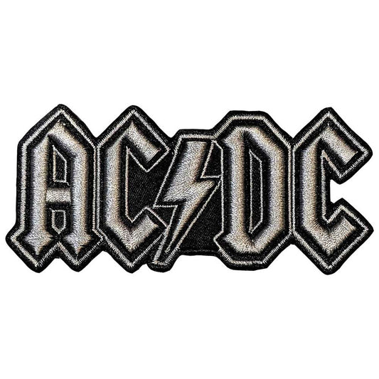 AC/DC Patches - Iron On - Silver Logo