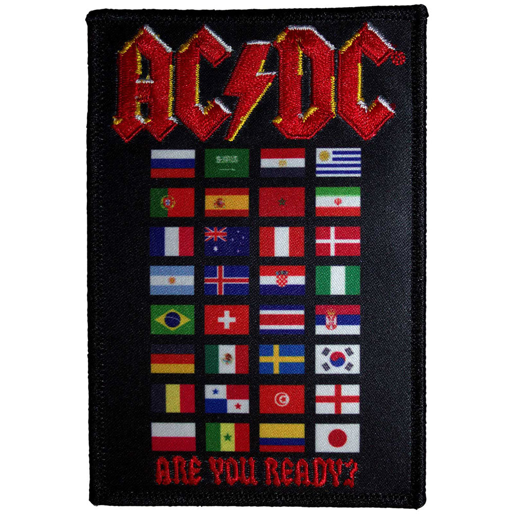 AC/DC Patches - Iron On - Are You Ready? Flags