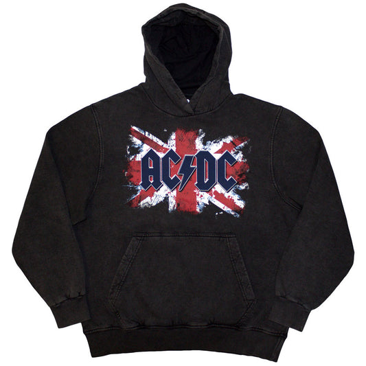 AC/DC Stone Wash Pullover Hoodie - Flag Stone Wash