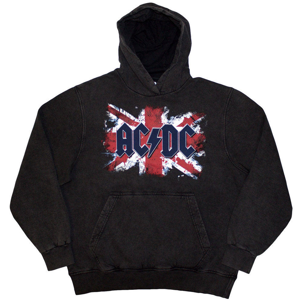 AC/DC Stone Wash Pullover Hoodie - Flag Stone Wash