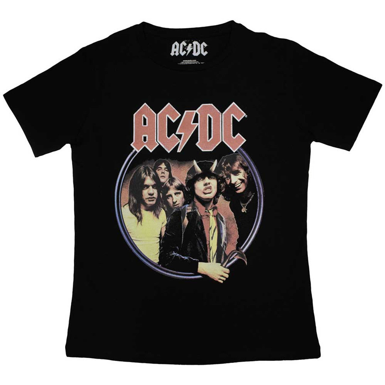 ACDC Black Women's T Shirt - Highway To Hell Circle