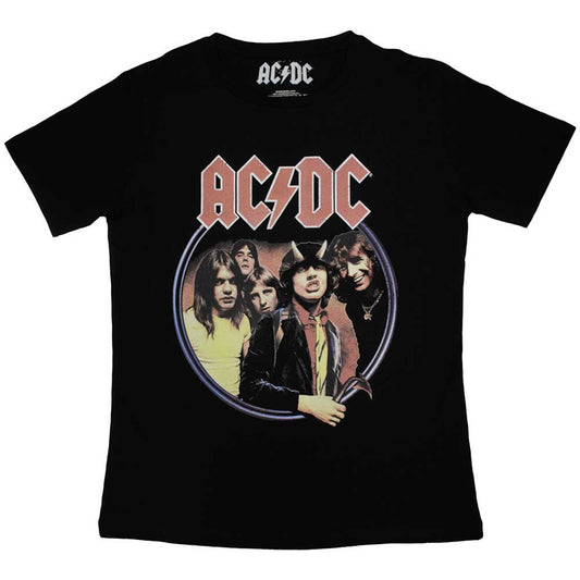 ACDC Black Women's T Shirt - Highway To Hell Circle