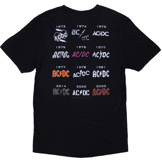 AC/DC T Shirt - History Logo