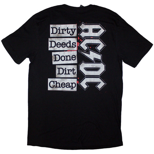 AC/DC T Shirt - Mini Logo / Dirty Deeds