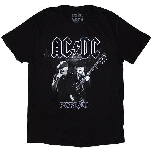 AC/DC T Shirt - PWRD Up B&W Photo EU Tour '24