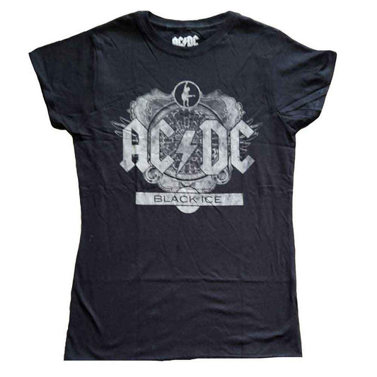 AC/DC Woman's T Shirt - Black Ice