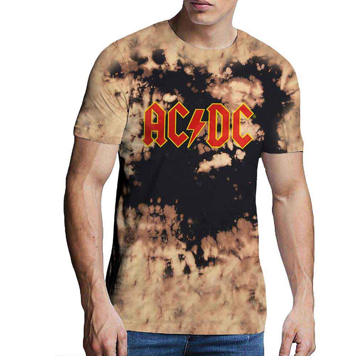 ACDC Black/Tan T Shirt - Logo