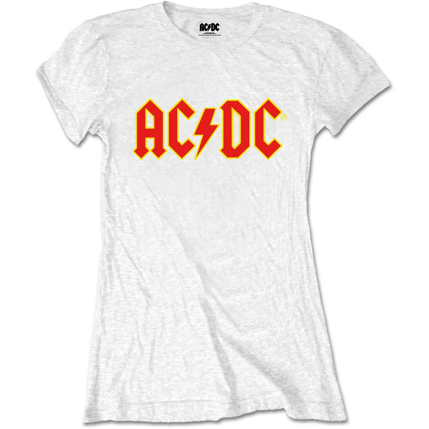 ACDC White Women's T Shirt - Packaged Logo