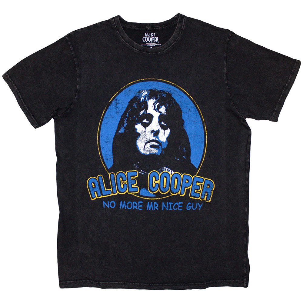 Alice Cooper T Shirt - No More Mr Nice Guy Stone Wash | Buy Now For 24.99