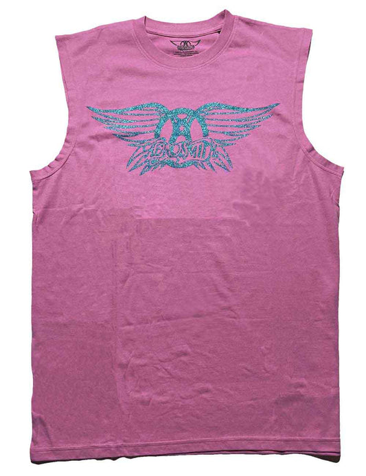 Aerosmith Vest Top - Glitter Logo
