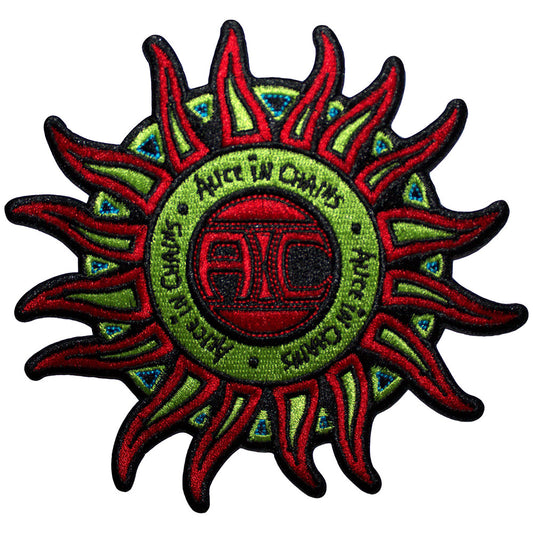 Alice In Chains Patches - Iron On - Sun Logo Colour