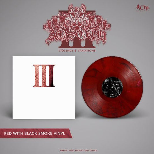 Aosoth LP - Iii - Violence & Variations (Re-Issue) (Red/Black Smoke Vinyl) | Buy Now For 38.99