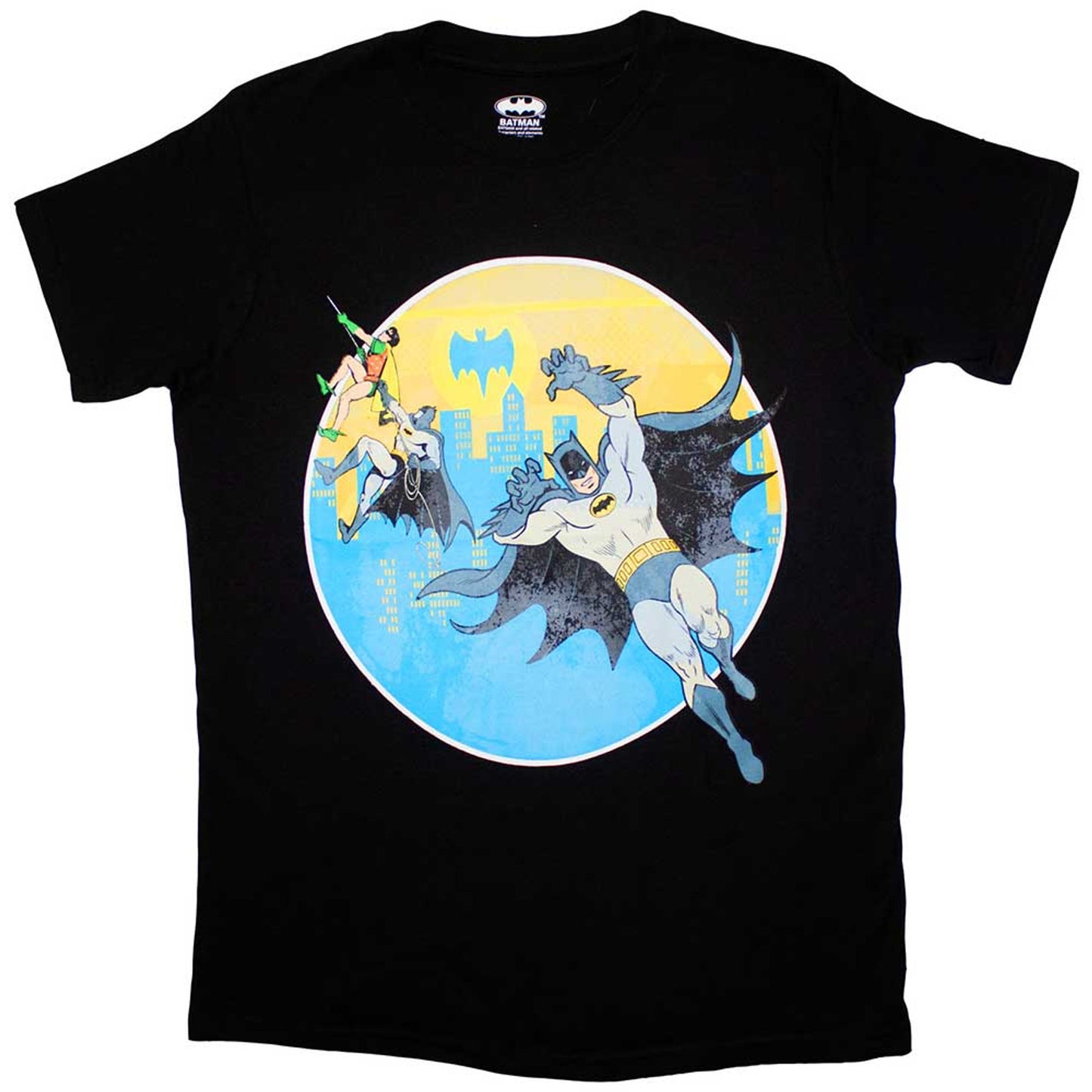 DC Comics Black T Shirt - Bat Leap