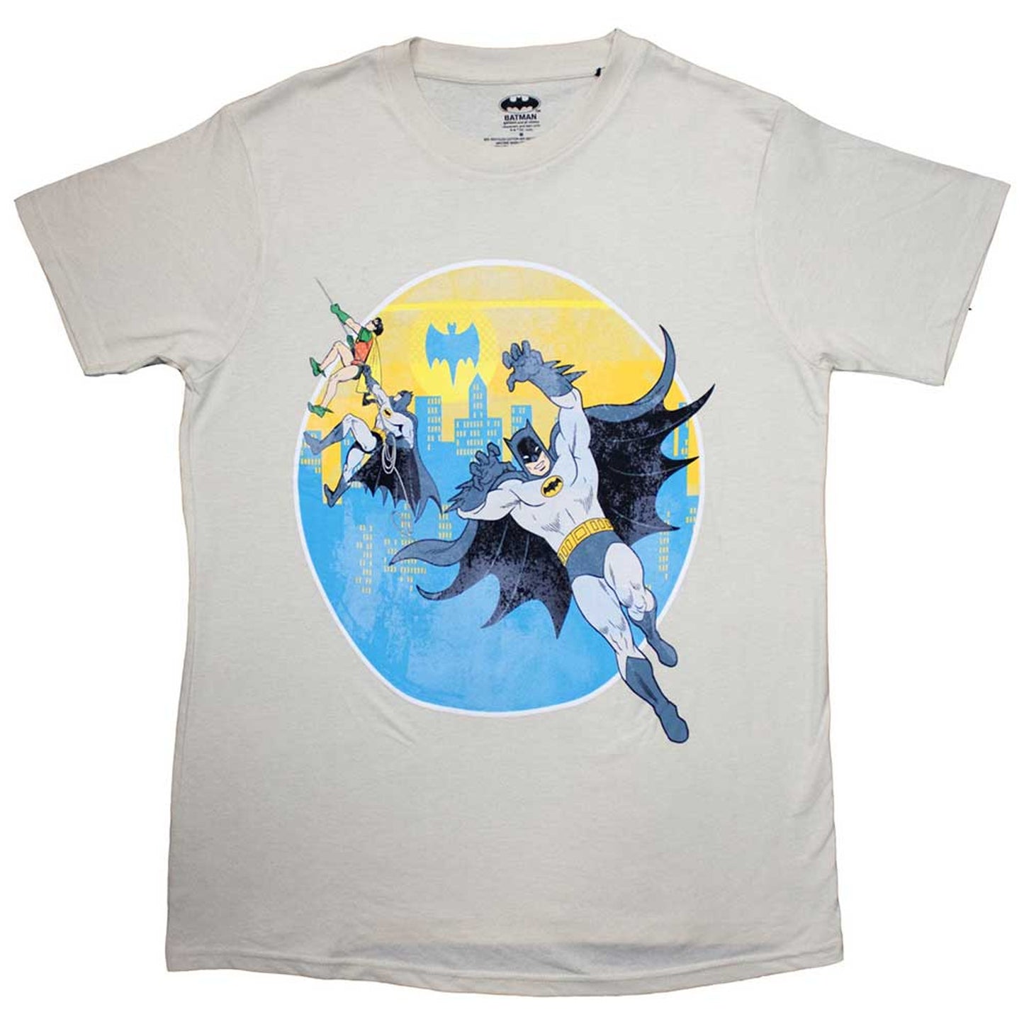 DC Comics Natural T Shirt - Bat Leap