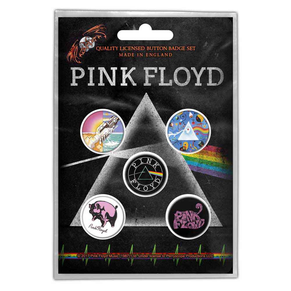 PINK FLOYD Plastic Pin Badge - Prism